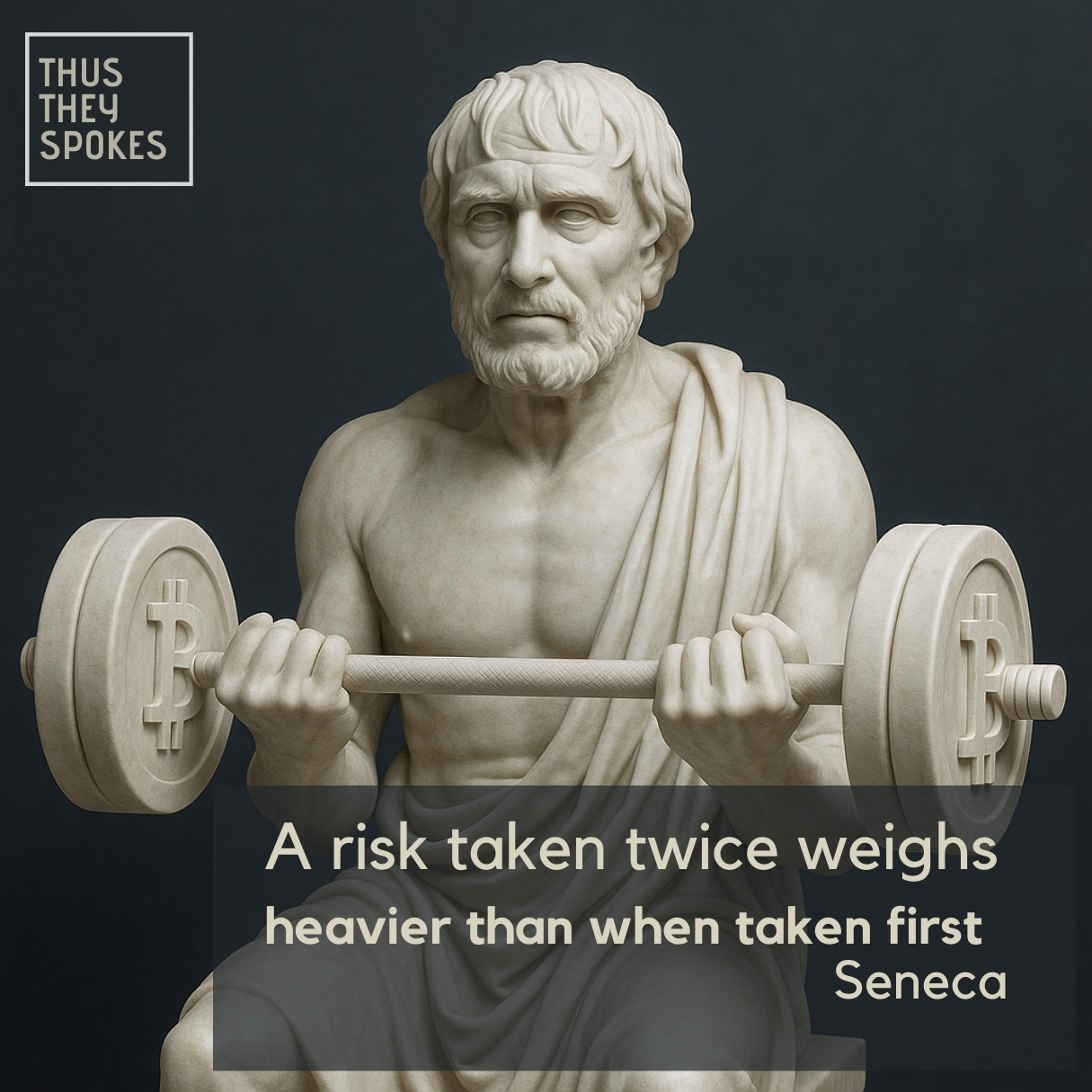 Marble statue of Seneca in contemplation